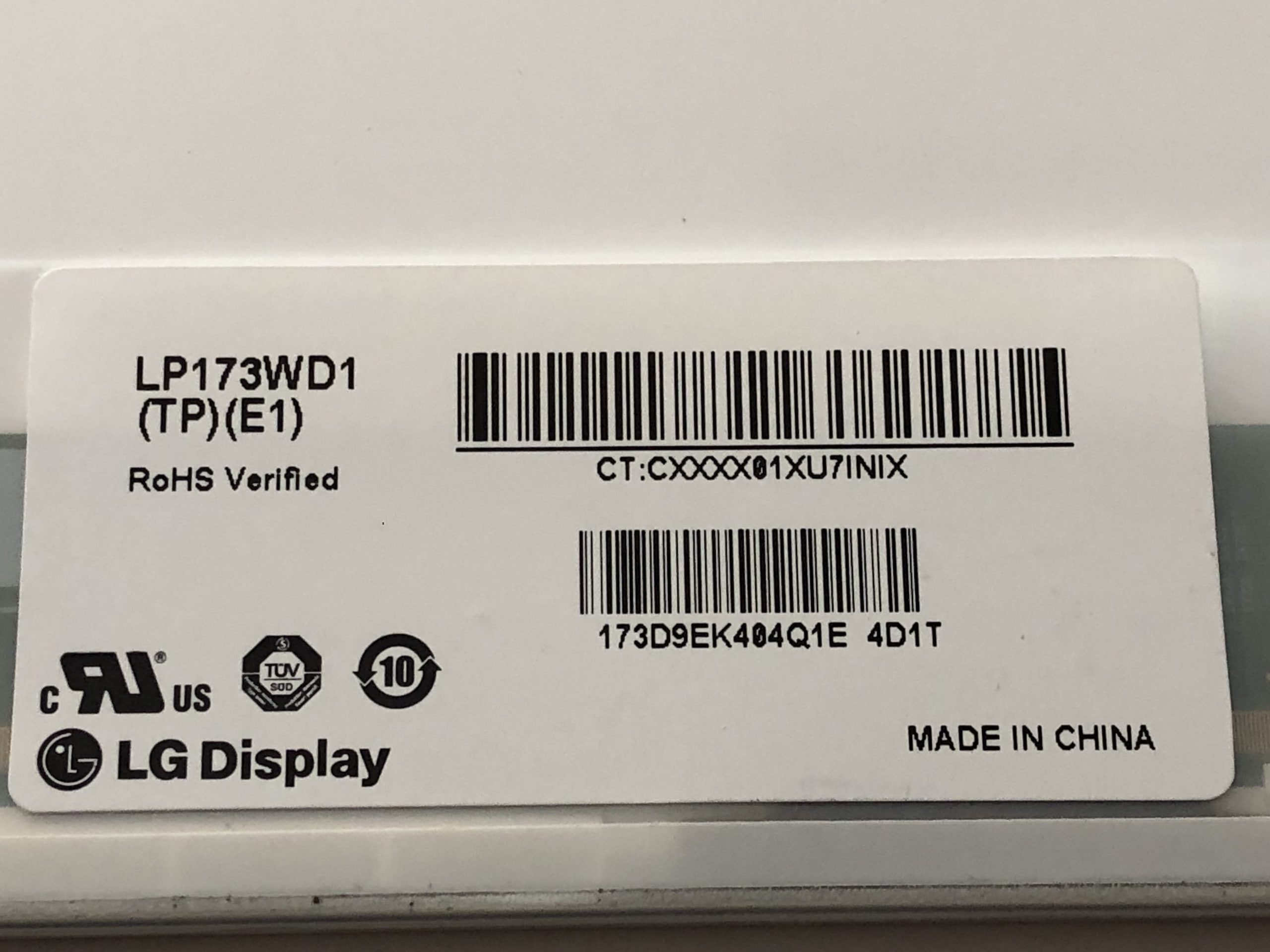 Dalle d'écran LED 17.3 LP173WD1 TP E1 Acer ZYL ES1-711-C089 – Image 2