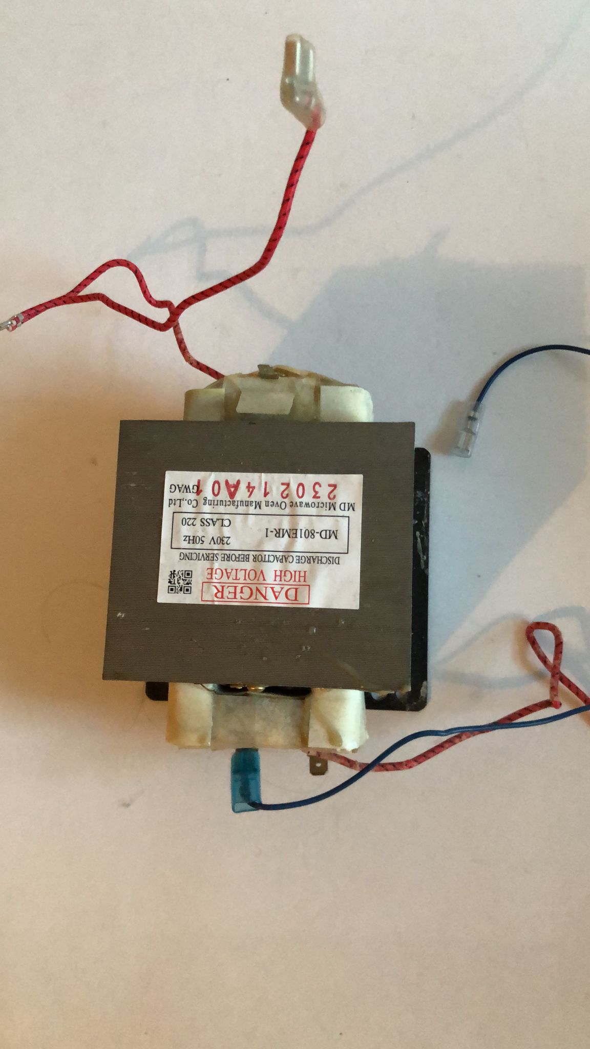 Transformateur HT MD-801EMR-1 Micro-ondes Moulinex MO20MSWH