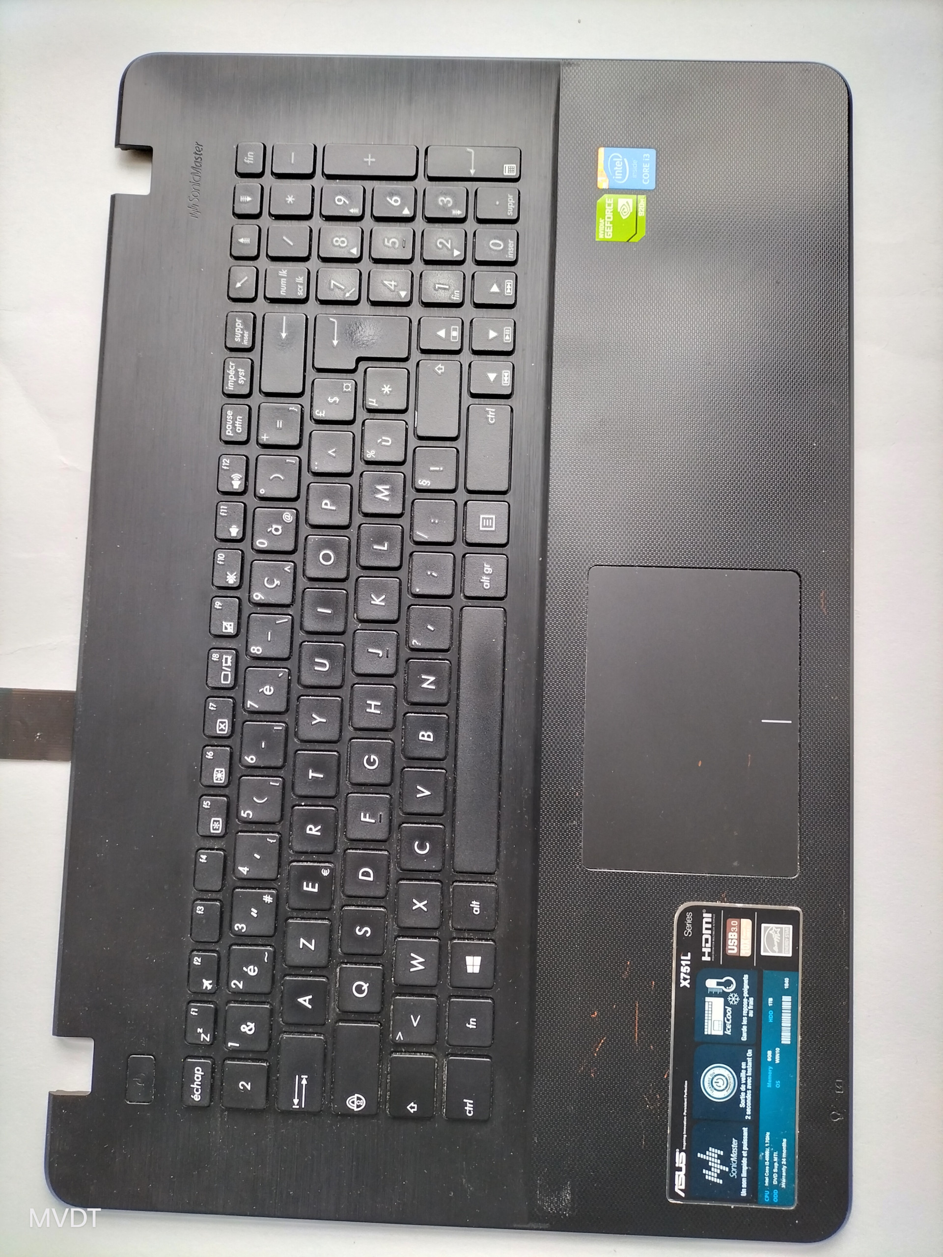 Repose poignets 13NB04I1P05014-1 clavier MP-11G36F0-4422W touchpad 13NB04I1P0801